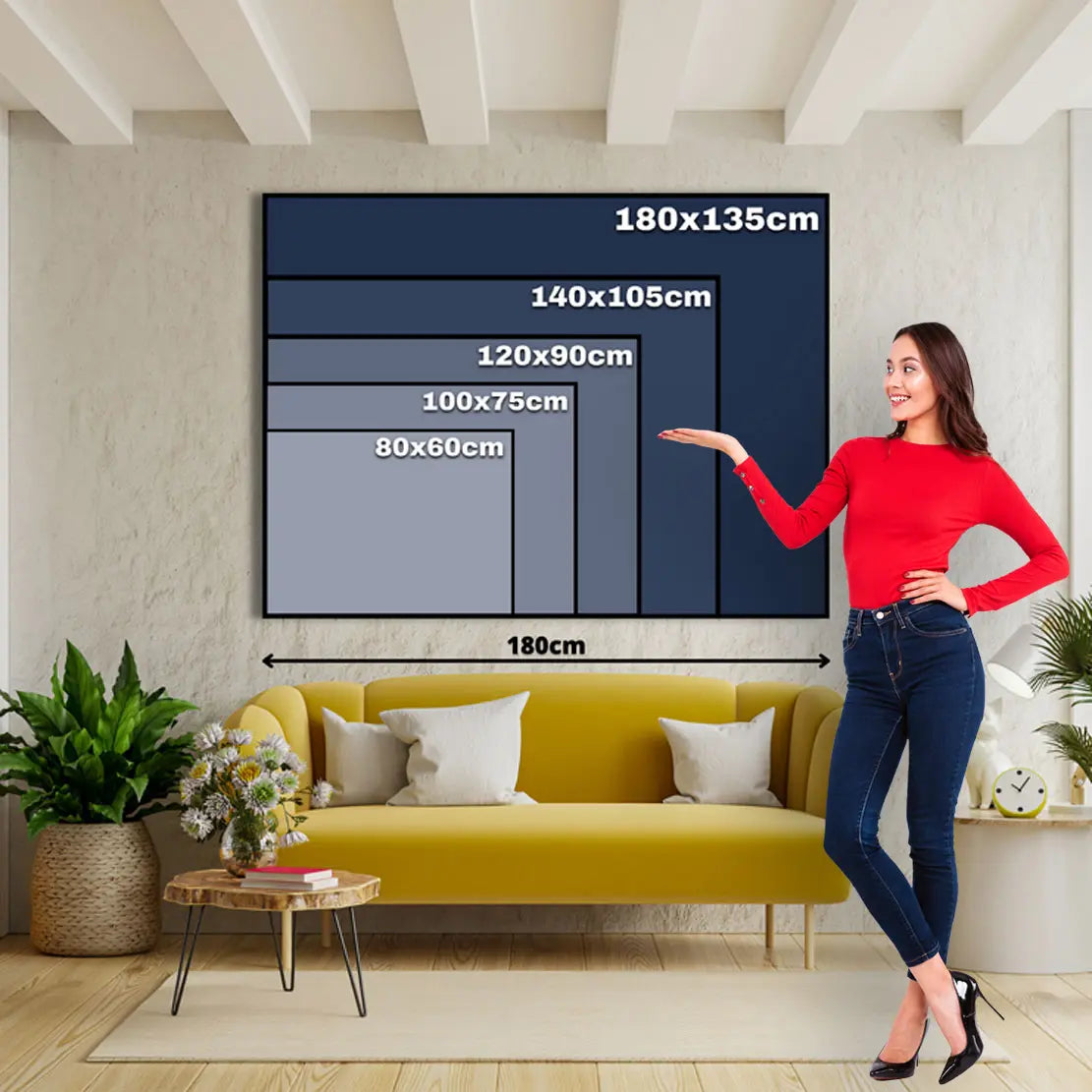 Abstrakt Bulle mit Dynamik und Power Wandbild