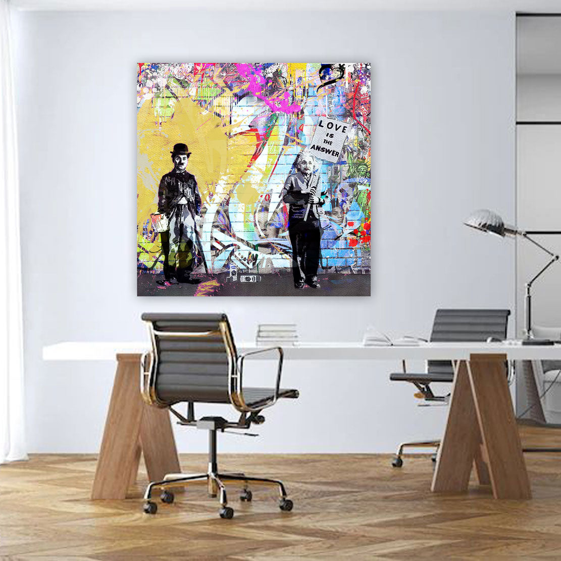 Charlie Pop Art Wandbild Kunstwerk