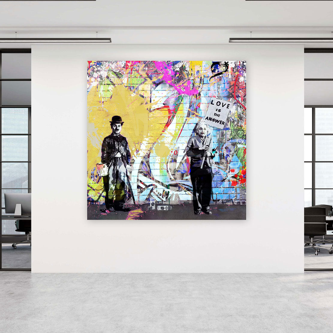 Charlie Pop Art Wandbild Kunstwerk