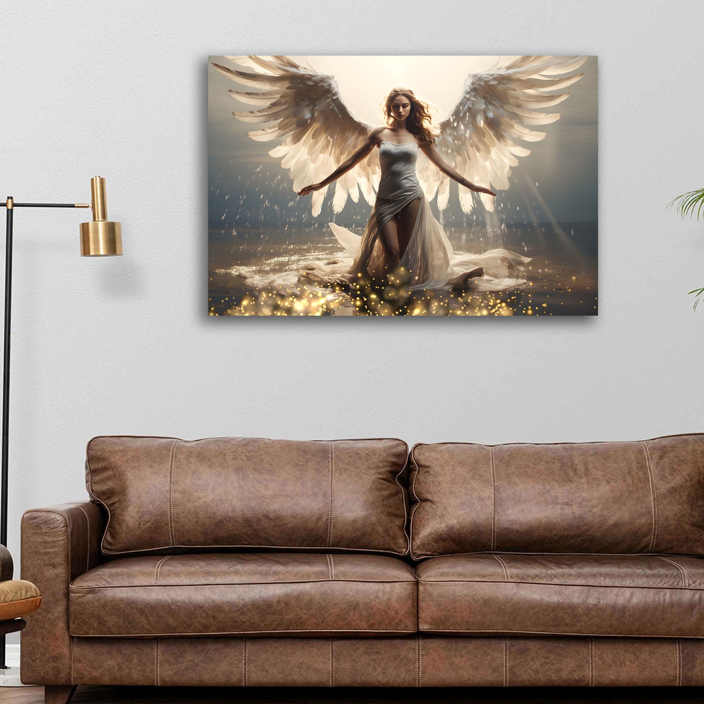 Wandbild Kunstwerk Engelsfrau Engel mit Flügel