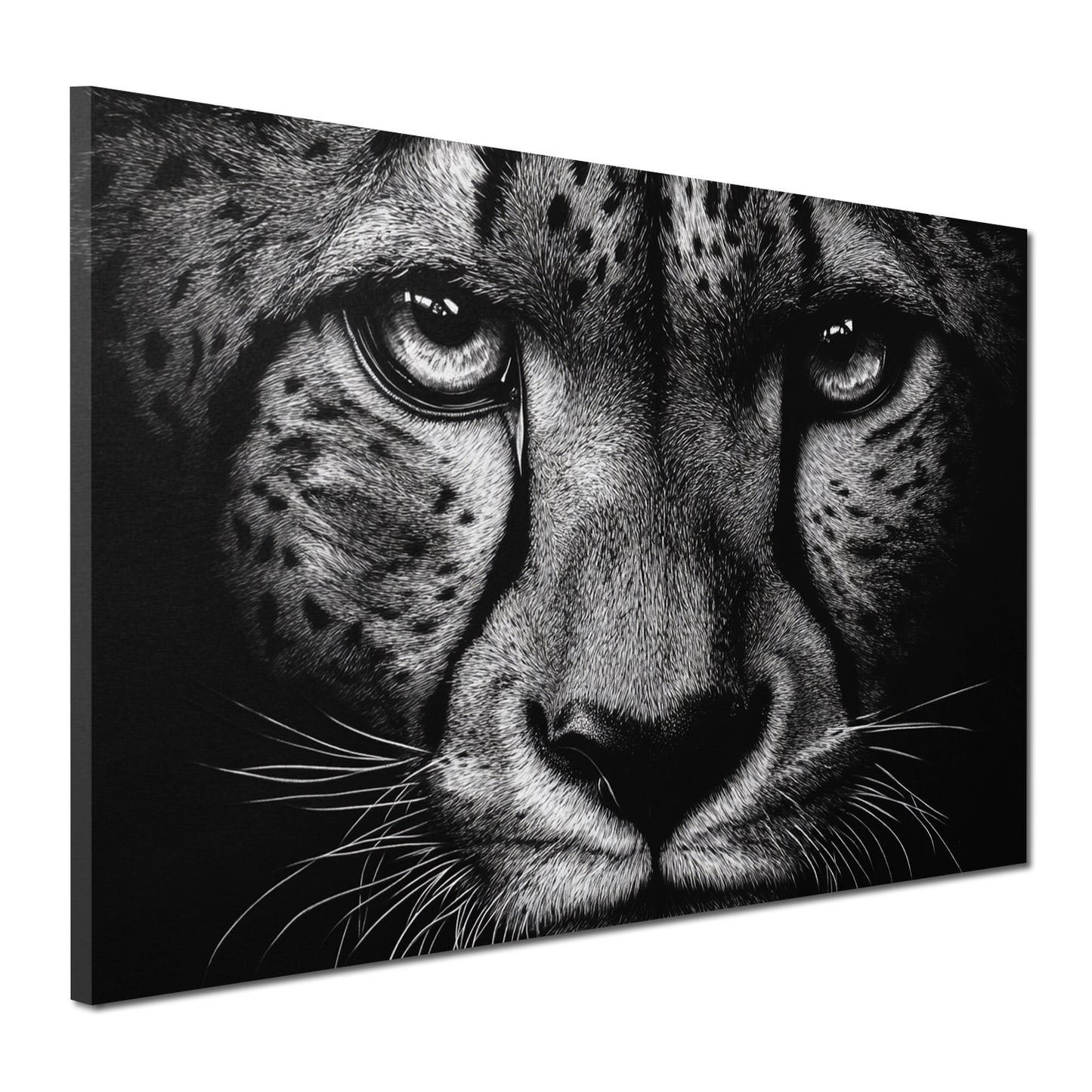 Gepard Porträt Intensität Eleganz Wandbild Kunstwerk