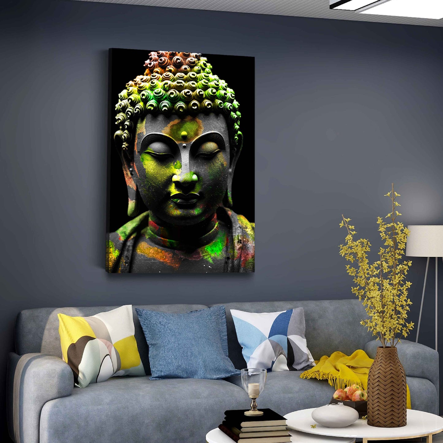 Wandbild Kunstwerk Pop Art Buddha Ruhe Energie Spiritualität