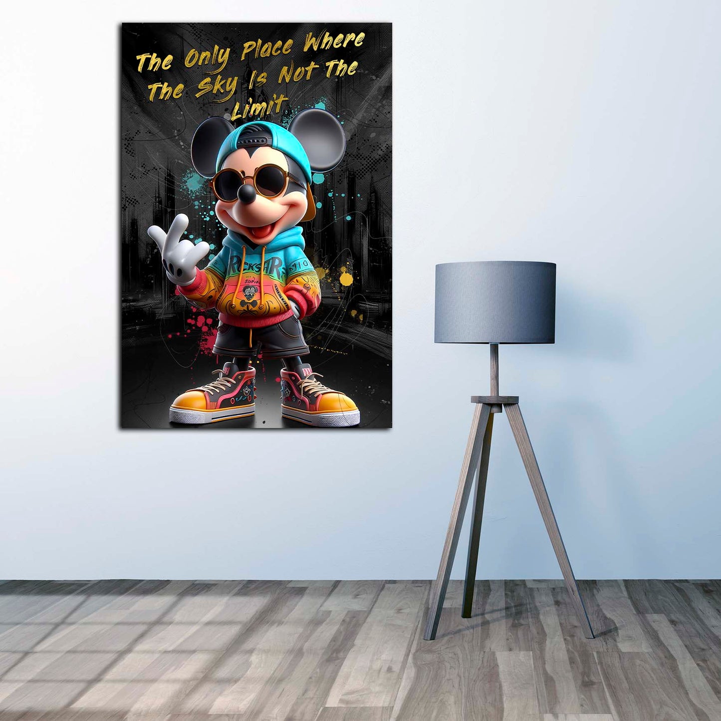 Dubai Wandbild Kunstwerk Pop Art Maus Inspiration