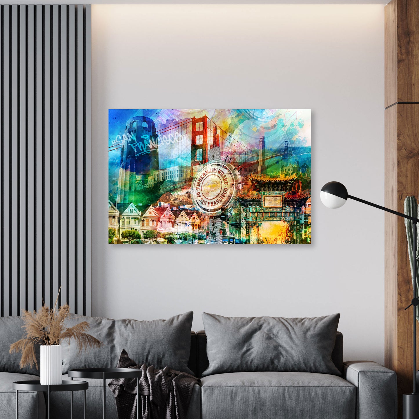 USA San Francisco Pop Art Wandbild Kunstwerk