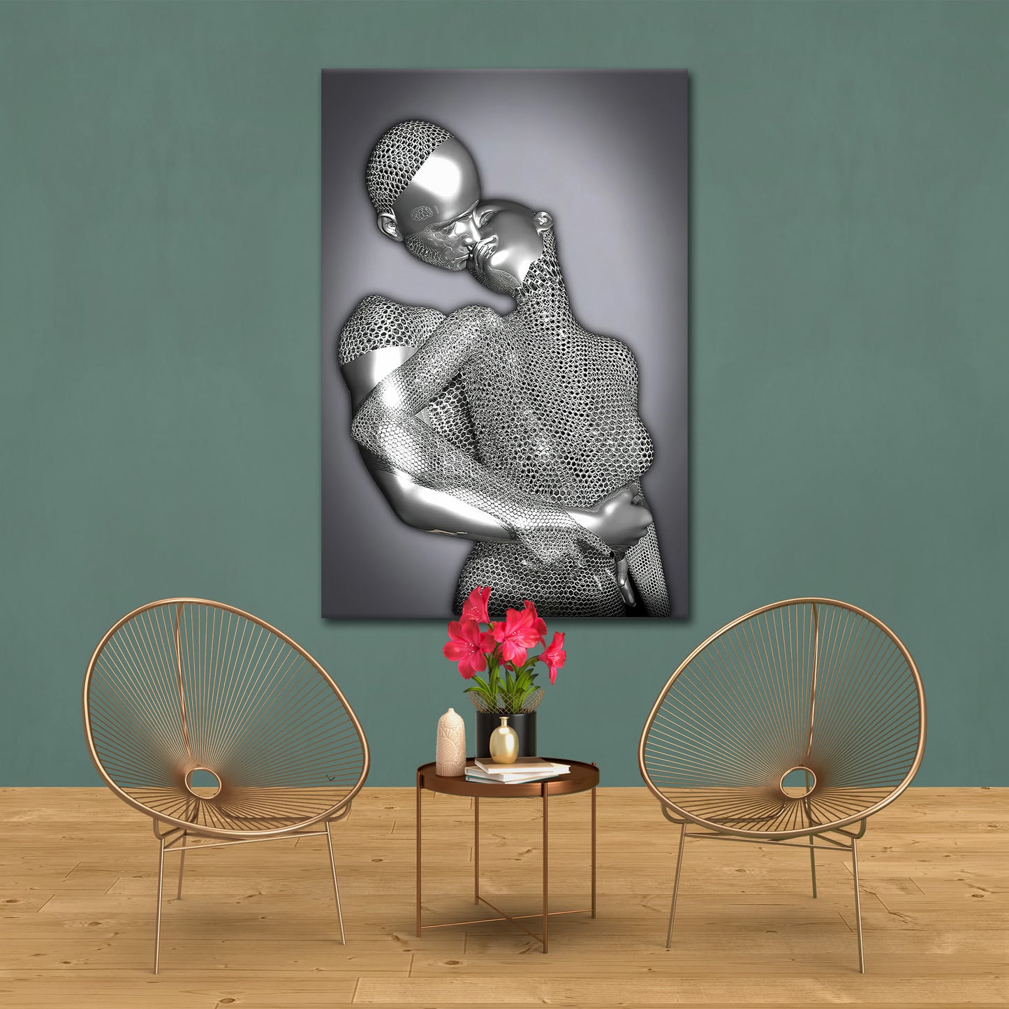 Surrealismus Abstract Two Lovers Wandbild Kunstwerk