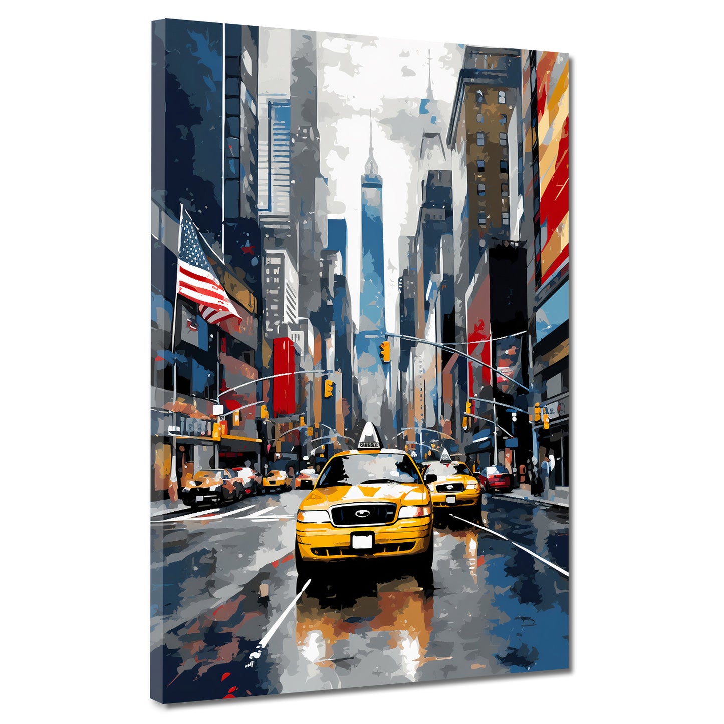 USA Taxi in New York City Stadt Wandbild Kunstwerk