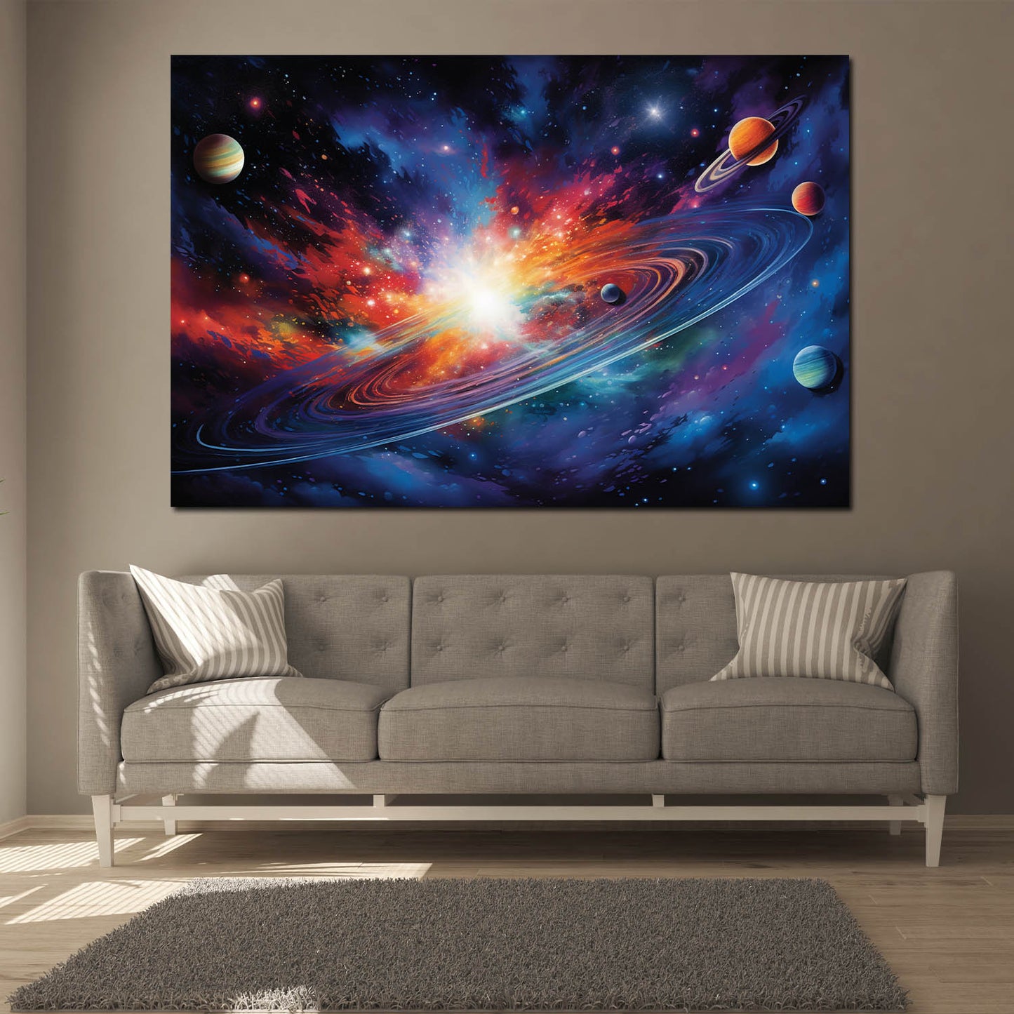 Wandbild Kunstwerk Universum, Weltraum