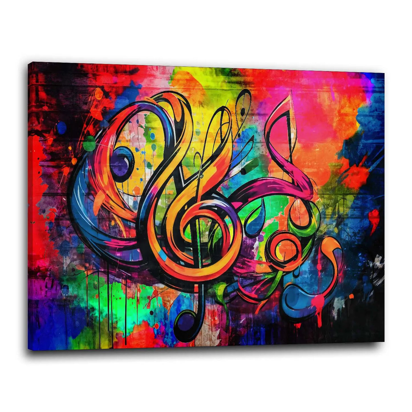 Abstrakt Musiknote colour Style Wandbild Kunstwerk