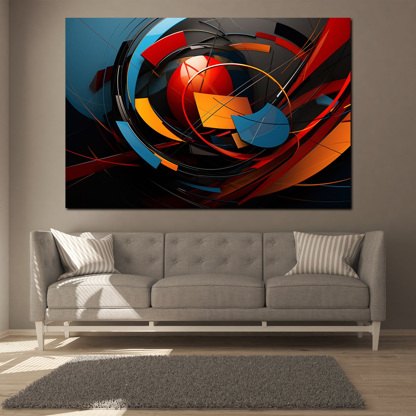 Abstrakt Wandbild Kunstwerk