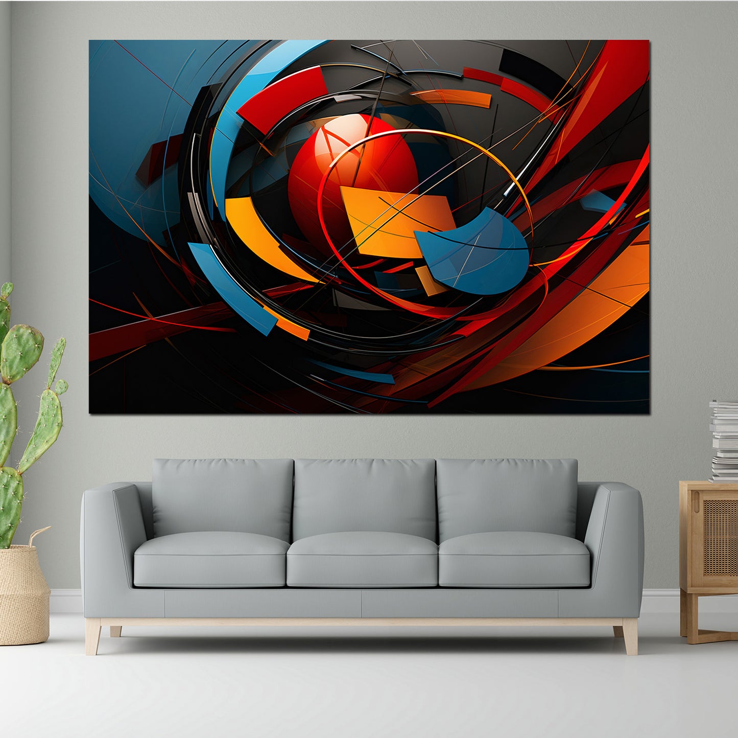 Abstrakt Wandbild Kunstwerk