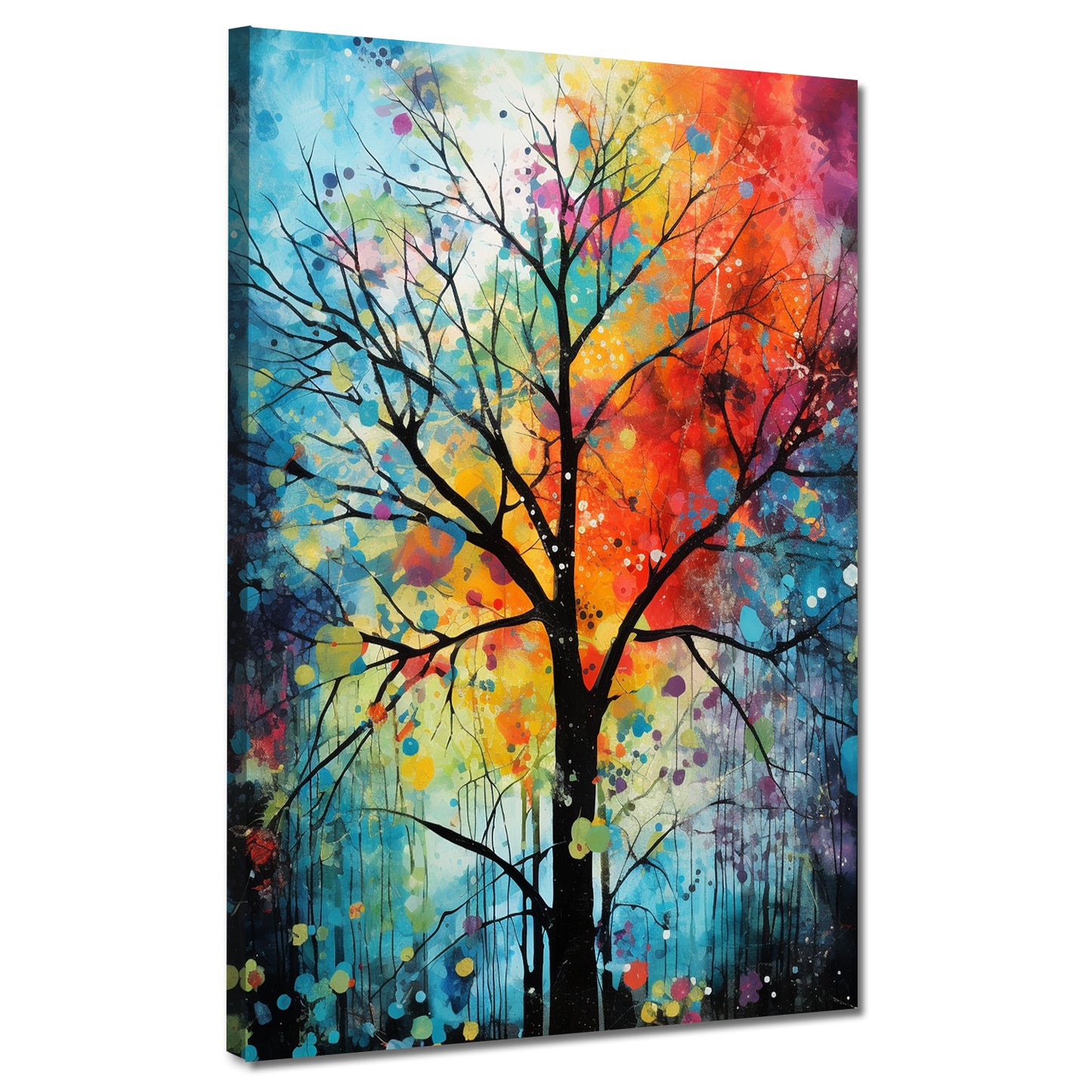 Modern kahler Baum Abstract Style Wandbild Kunstwerk