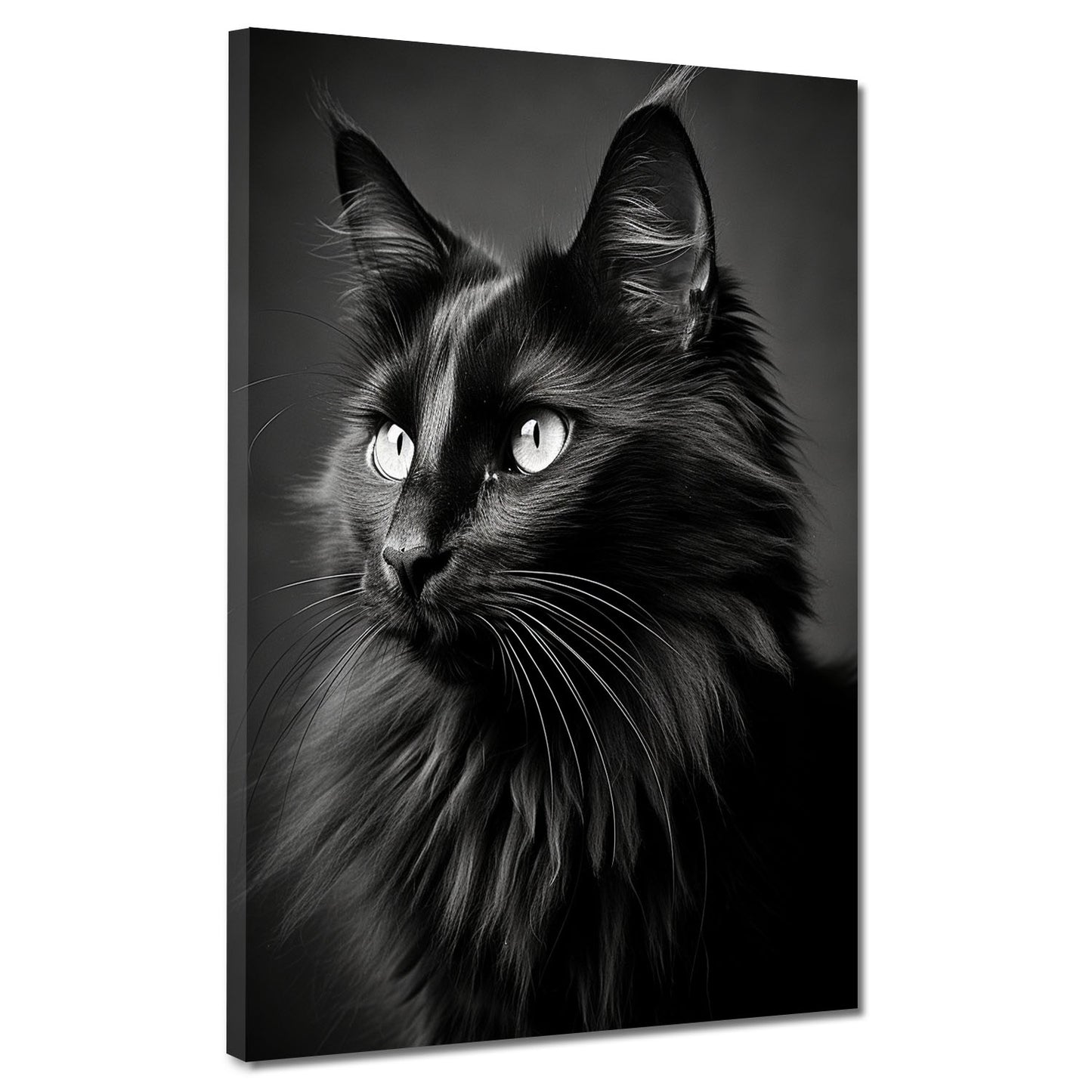 Mit schwarze Katze Wandbild Kunstwerk