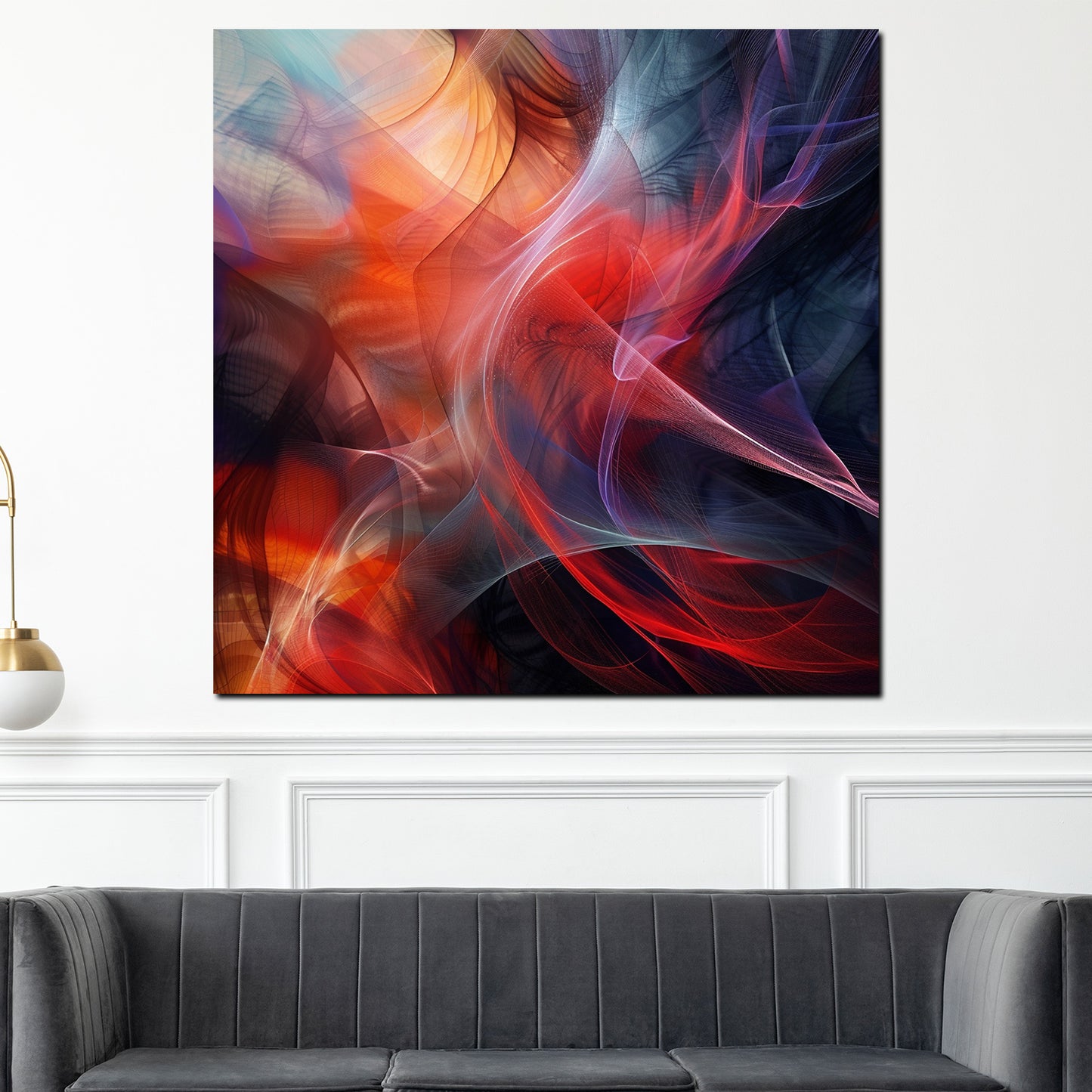 Wandbild abstrakt Farben dynamisch
