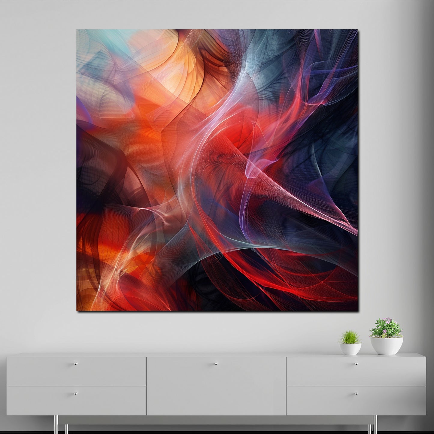 Wandbild abstrakt Farben dynamisch