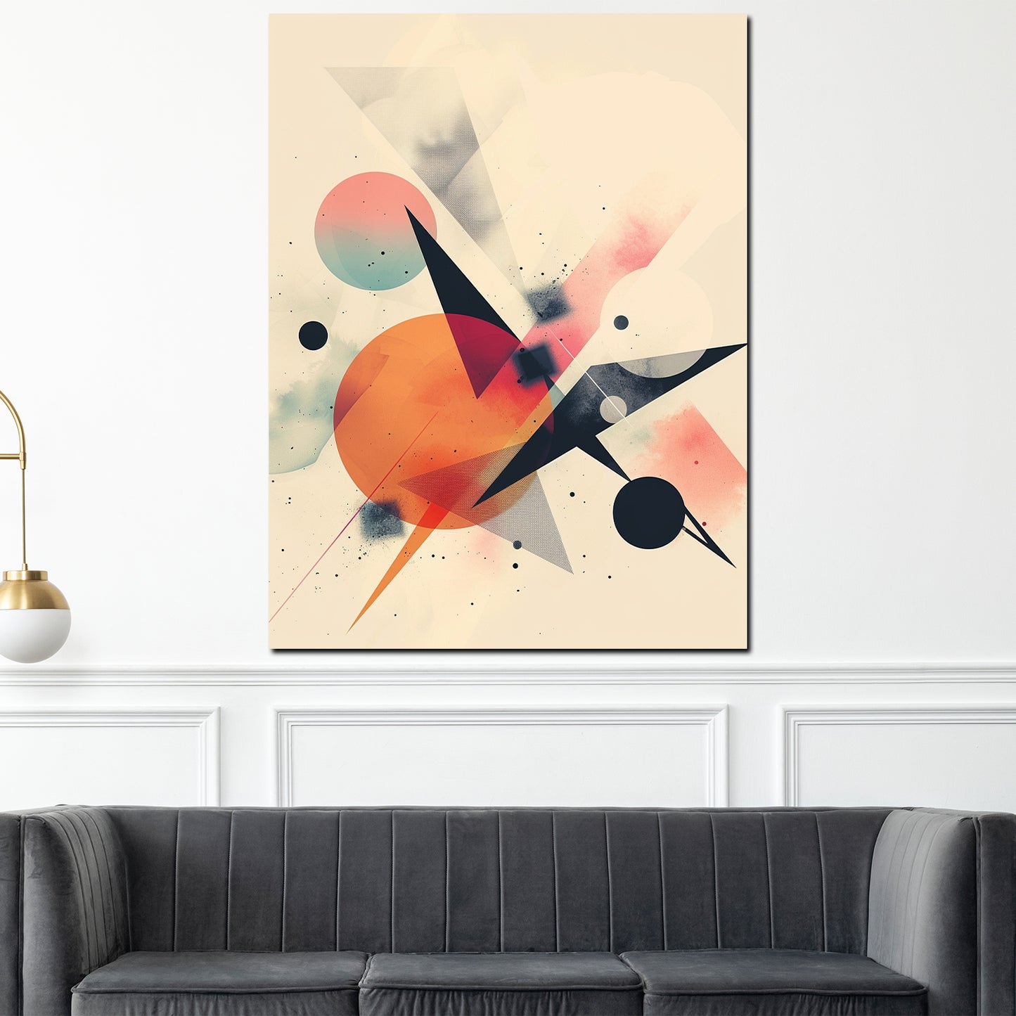 Wandbild abstrakt Geometrie modern