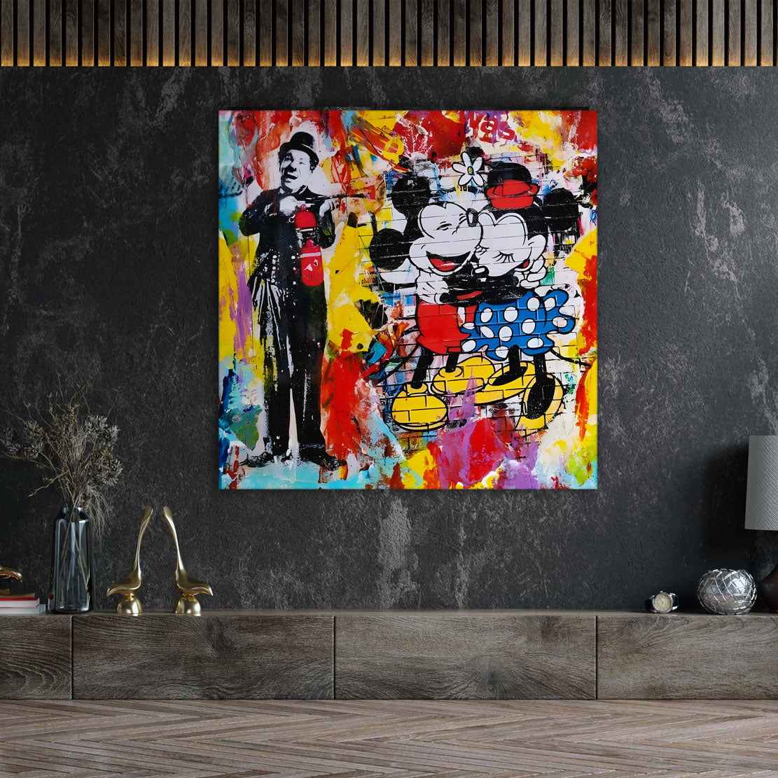 Comic Pop Art Maus Wandbild Kunstwerk