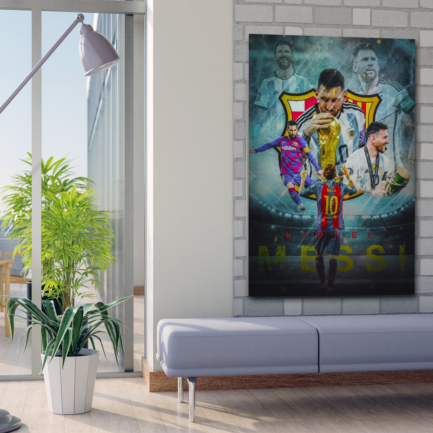 Fußball The Champ Wandbild Kunstwerk