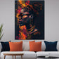 Wandbild African Woman Pop Art modern und farbenfroh