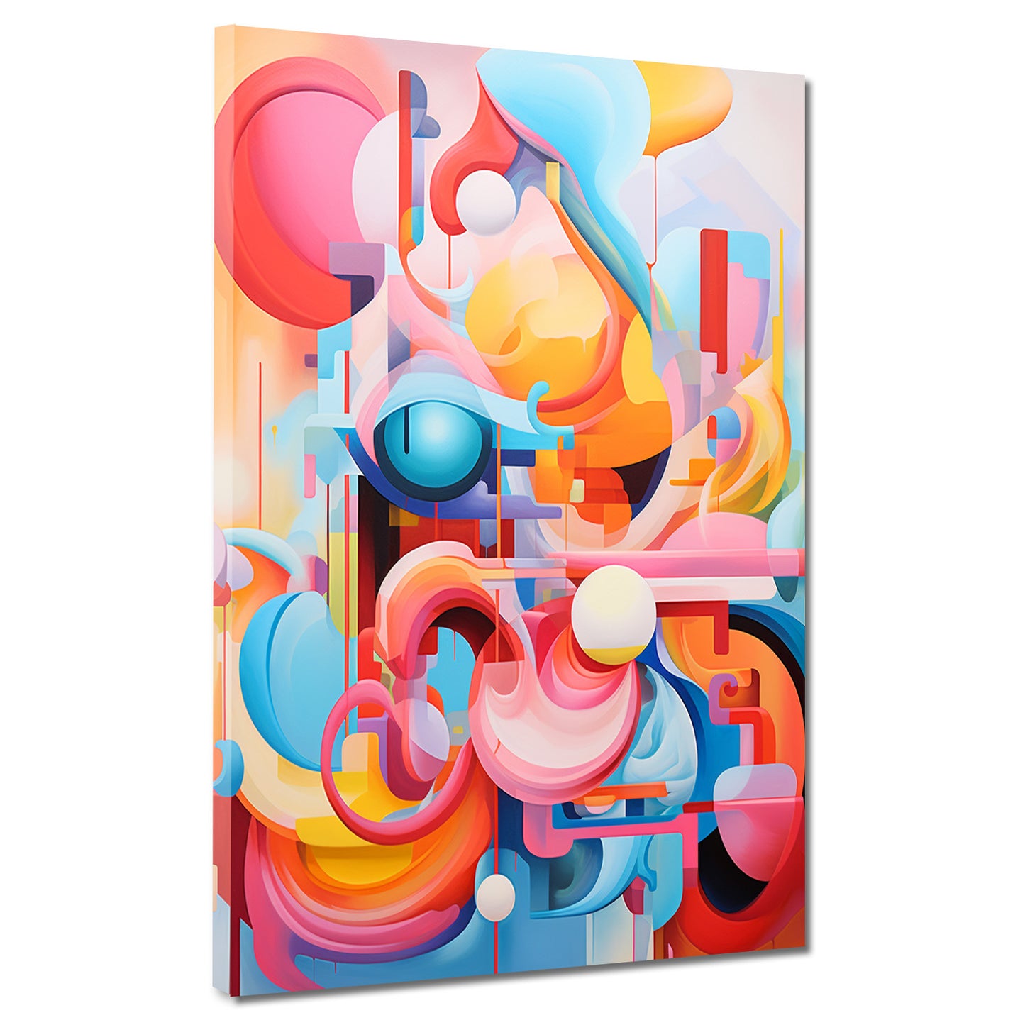 Abstrakte Linien Wohnzimmer modern Wandbild Kunstwerk