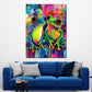 Pop Art Froschpaar knallig modern Wandbild Kunstwerk