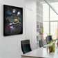 Abstract Metallfiguren Metallic Herz Kunst Körper Colour Style Wandbild Kunstwerk