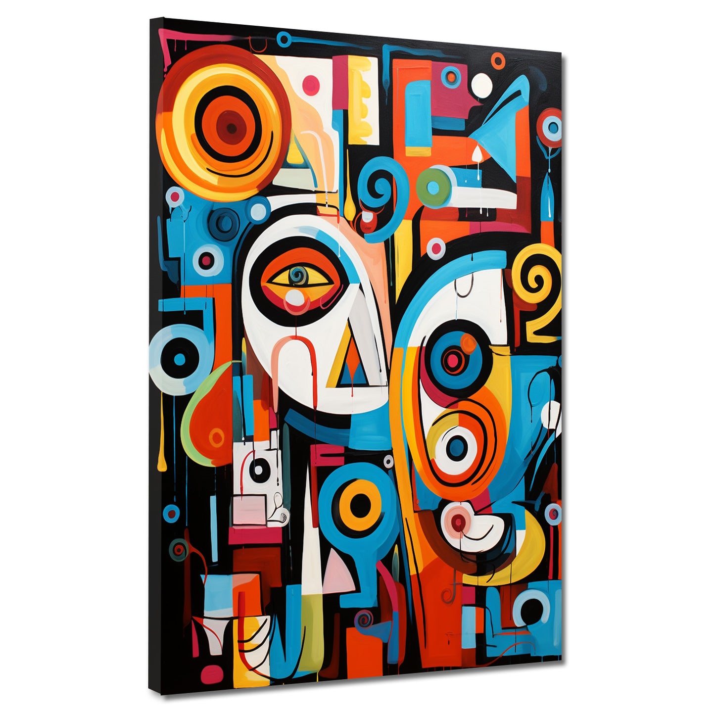 Abstrakt Formen und Linien Wandbild Kunstwerk