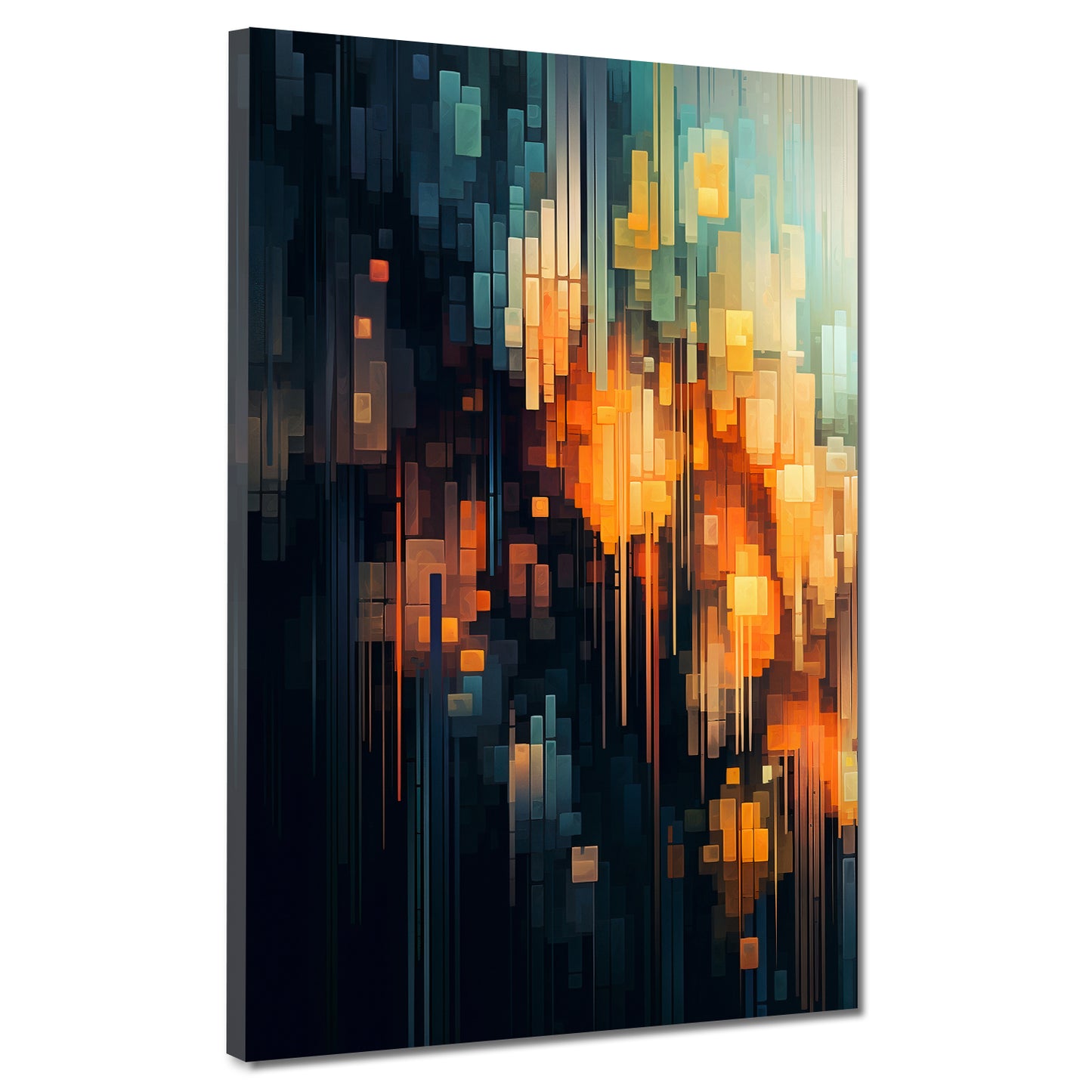 Abstrakt Linien und Formen Wandbild Kunstwerk