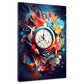 Abstrakt Uhr Pop Art Wandbild Kunstwerk