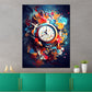Abstrakt Uhr Pop Art Wandbild Kunstwerk