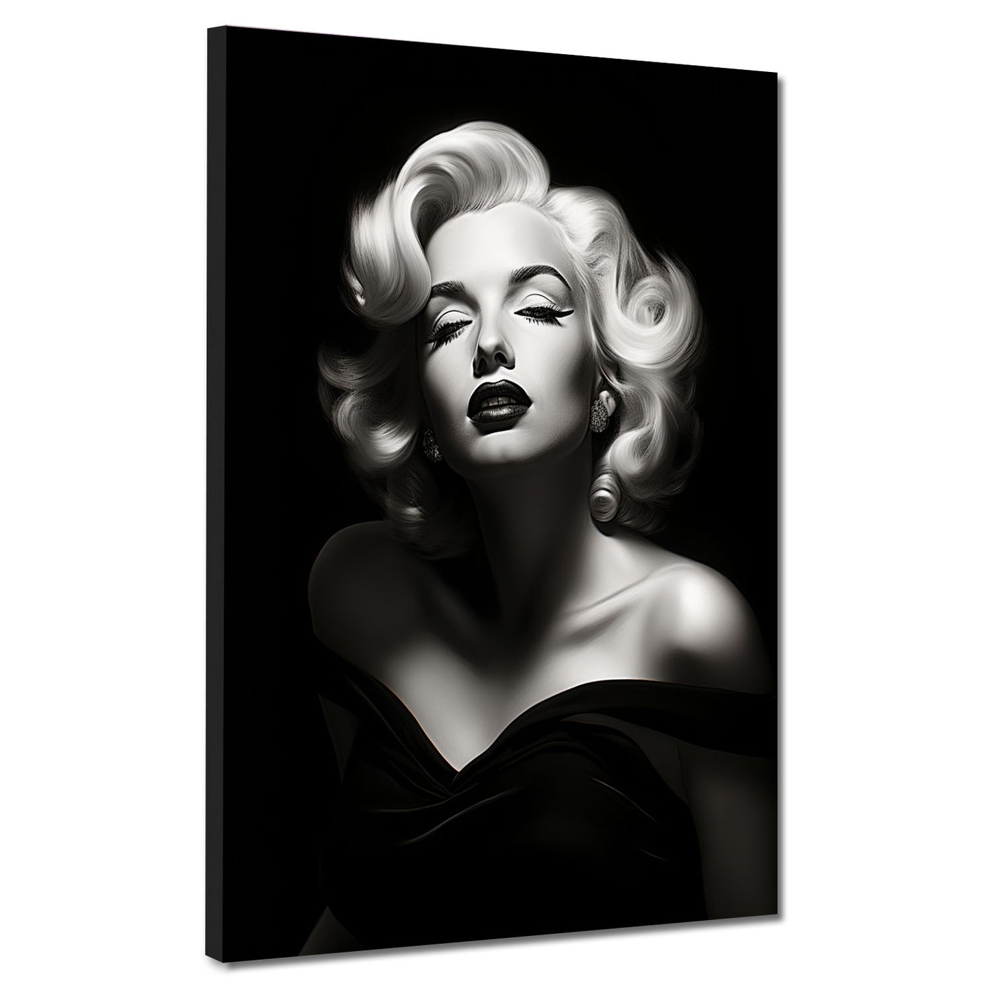 Beautiful Marilyn Black Style Wandbild Kunstwerk