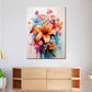 Blumen Abstract Splash Wandbild Kunstwerk