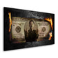 Burning Dollar Geld & Erfolg Leonardo Style Wandbild Kunstwerk