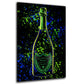 Champagner Pop Art Flasche Lifestyle Wandbild
