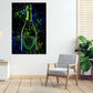 Champagner Pop Art Flasche Lifestyle Wandbild