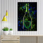 Champagner Pop Art Flasche Lifestyle Wandbild