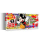 Wandbild Kunstwerk Comic Mickey Style auf Dollarschein Motivation
