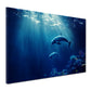 Delfinpaar Unterwasserwelt Meer Wandbild Kunstwerk