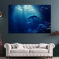Delfinpaar Unterwasserwelt Meer Wandbild Kunstwerk