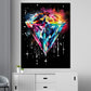 Wandbild Kunstwerk Diamant Pop Art Style