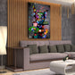 Dobermann Graffiti Street Art Wandbild Kunstwerk