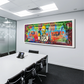Wandbild Kunstwerk Dollar Homer I am so smart Pop Art