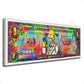 Wandbild Kunstwerk Dollar Homer I am so smart Pop Art