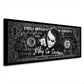 Dollar Joker Film Pop Art, schwarz weiß, Comic Wandbild Kunstwerk