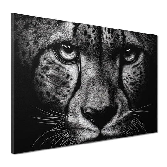 Gepard Porträt Intensität Eleganz Wandbild Kunstwerk