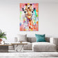 Giraffe Pop Art Abstract Wandbild Kunstwerk