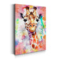 Giraffe Pop Art Abstract Wandbild Kunstwerk