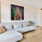 Giraffen Graffiti Street Art Style Wandbild Kunstwerk