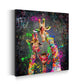 Giraffen Graffiti Street Art Style Wandbild Kunstwerk