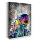 Astronaut Graffiti Street Art Wandbild Kunstwerk