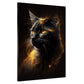 Katze Gold Edition Wandbild Kunstwerk